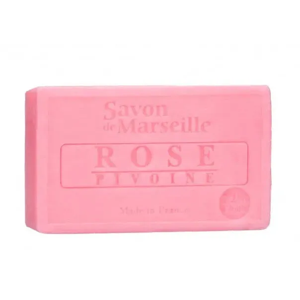 LE CHATELARD 1802 Rose & Peony Savon de Provence, enriched with Sweet Almond Oil | 100g French Soaps UK