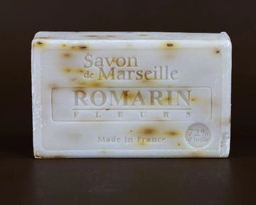 LE CHATELARD 1802 Rosemary Flower Exfoliating Savon de Provence, enriched with Sweet Almond Oil | 100g French Soaps UK