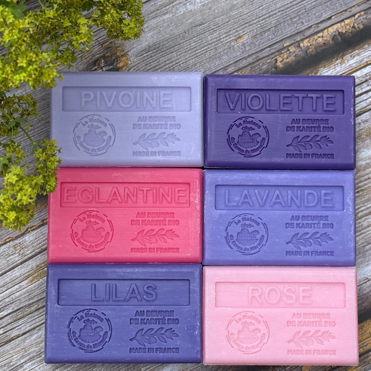 La Maison du Savon de Marseille Rosey Posey, 6 x 125g Soap Bars I Unwrapped French Soaps UK