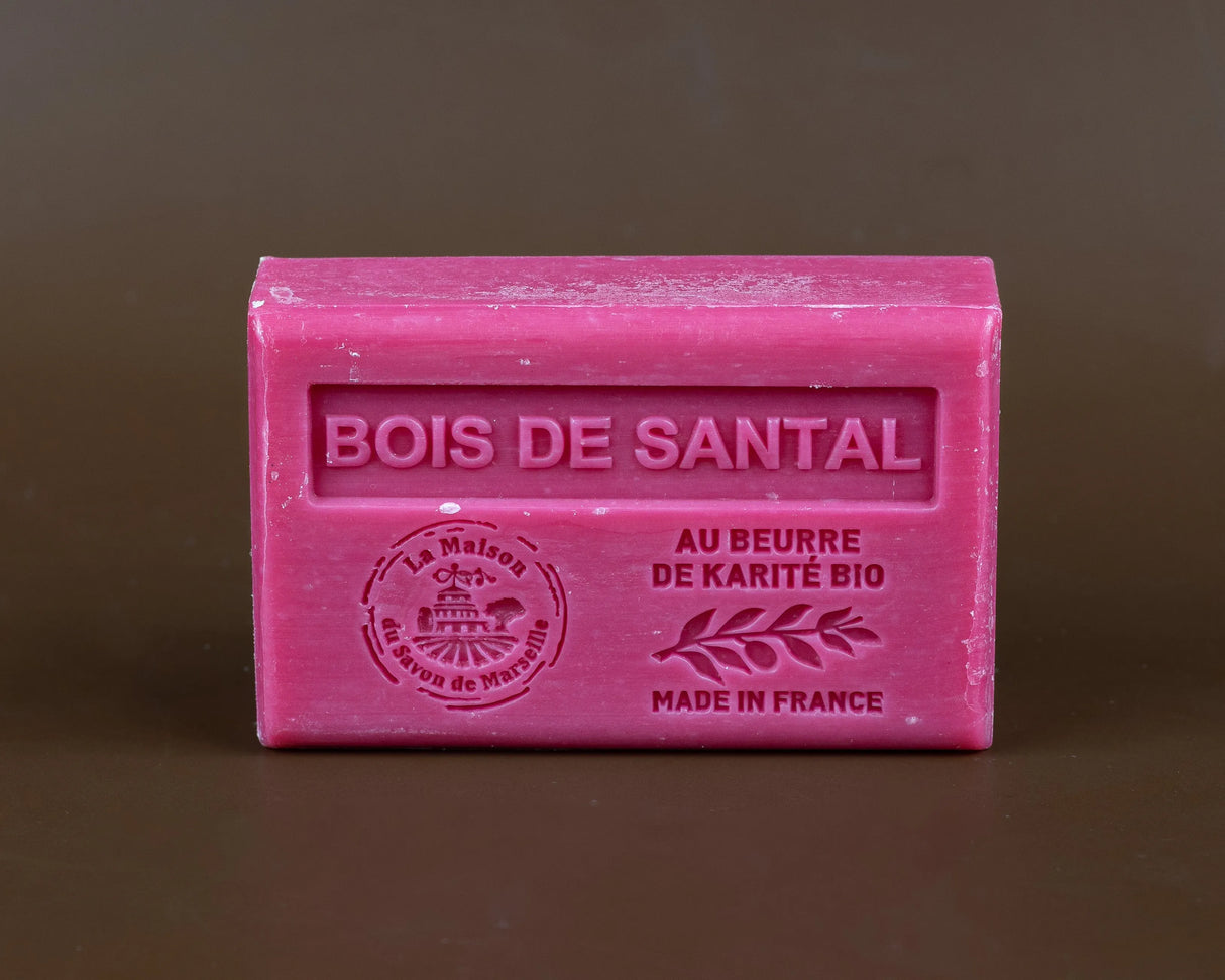 La Maison du Savon de Marseille Sandalwood (Bois de Santal) French Soap with organic Shea Butter 125g French Soaps UK