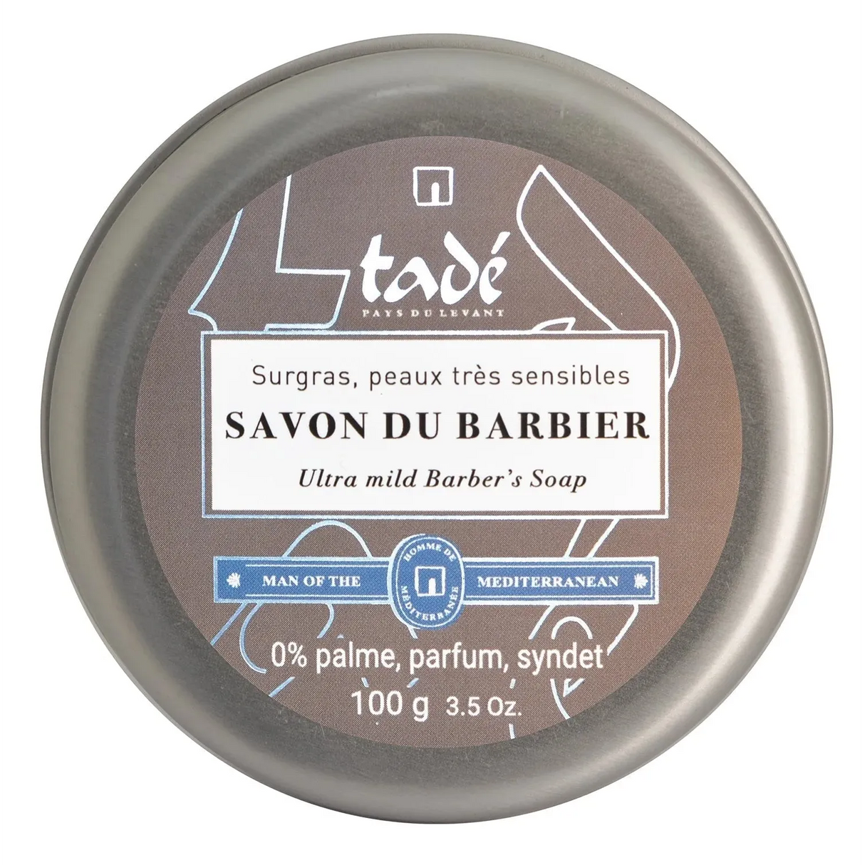 TADÉ PAYS DU LEVANT Shaving Soap with Laurel Oil | 100g French Soaps UK