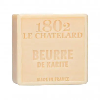 LE CHATELARD 1802 Shea Butter enriched Marseille Soap, 72% Coconut, Olive and Almond Oil, 100g | PALM FREE French Soaps UK