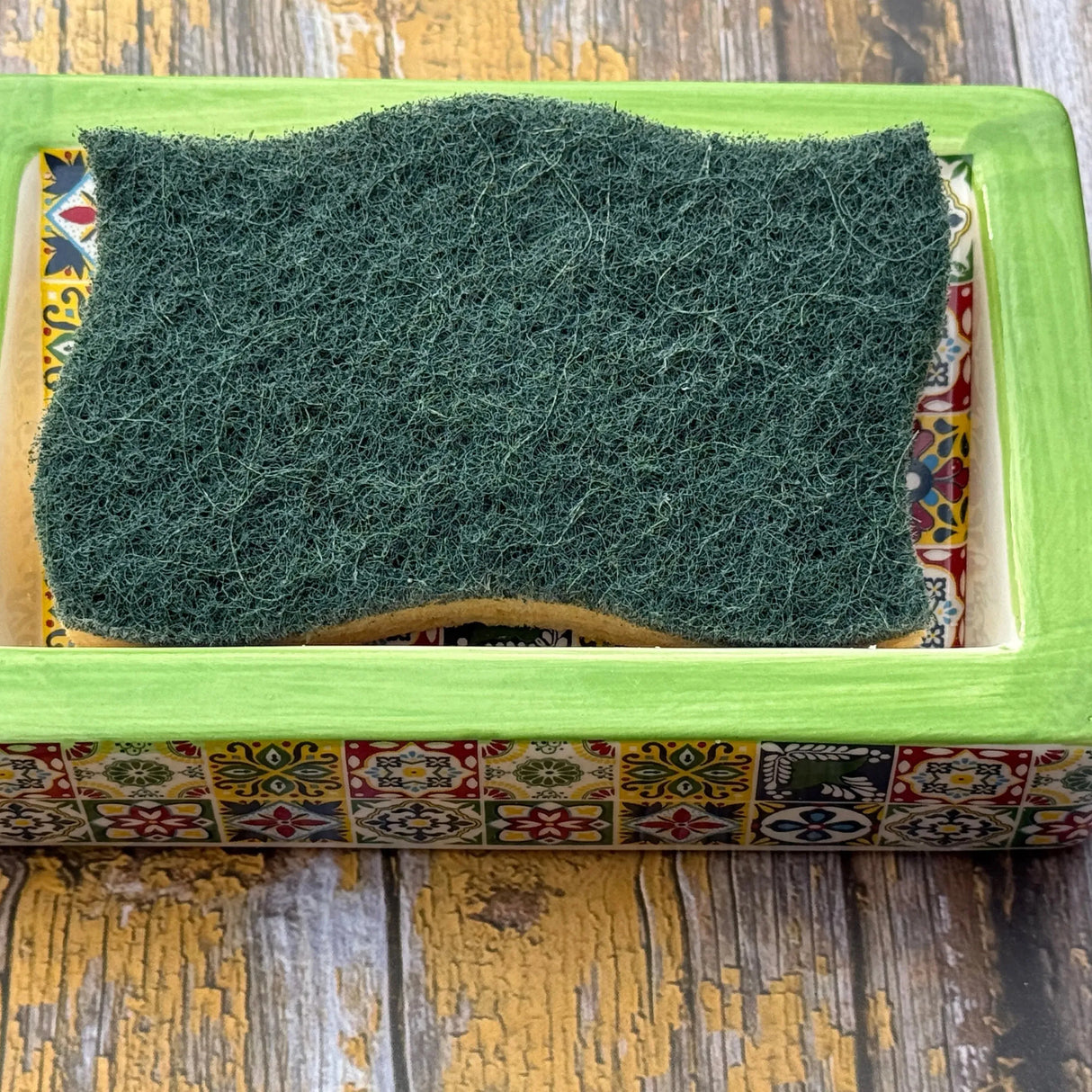 Bastide & Olivier Slanted Green Ceramic Soap Dish French Soaps UK