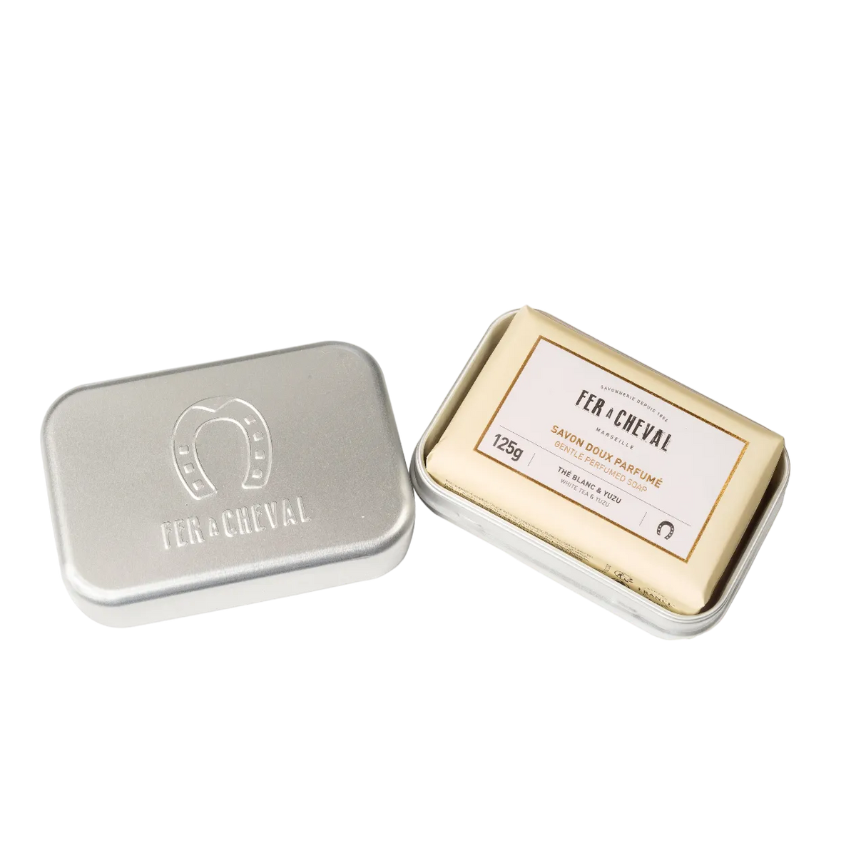 FER A CHEVAL Soap Dish & Travel Tin, 3 part French Soaps UK