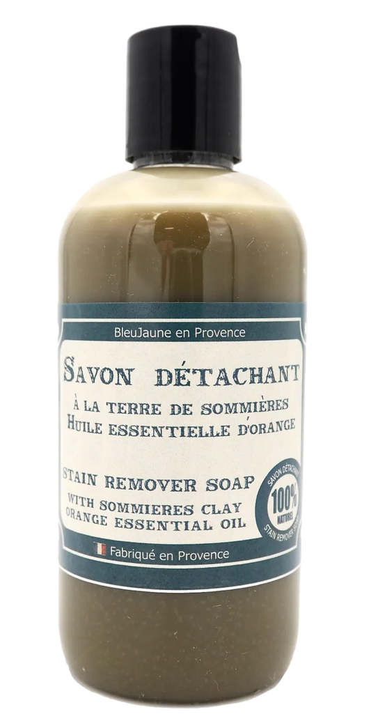 BLEU JAUNE Stain Removing Liquid, Sommieres Clay & Orange Oil | 250ml French Soaps UK