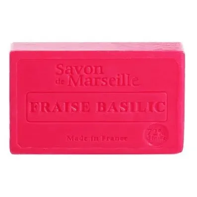 LE CHATELARD 1802 Strawberry & Basil Savon de Provence, enriched with Sweet Almond Oil | 100g French Soaps UK