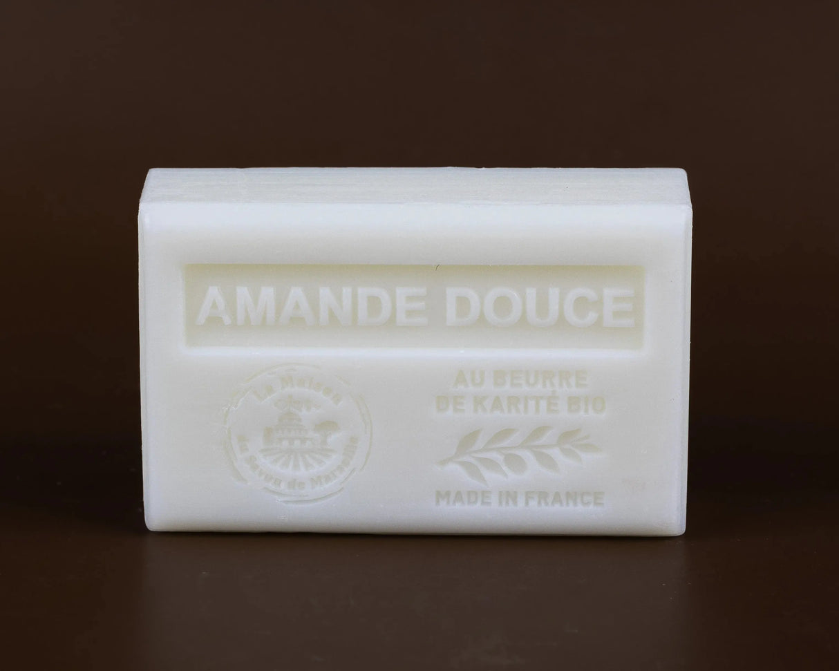 La Maison du Savon de Marseille Sweet Almond French Soap with Organic Shea Butter 125g French Soaps UK