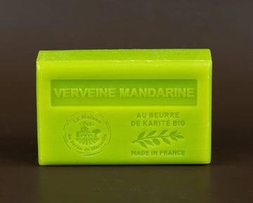 La Maison du Savon de Marseille Verbena and Mandarin French Soap with Organic Shea Butter, 125g French Soaps UK
