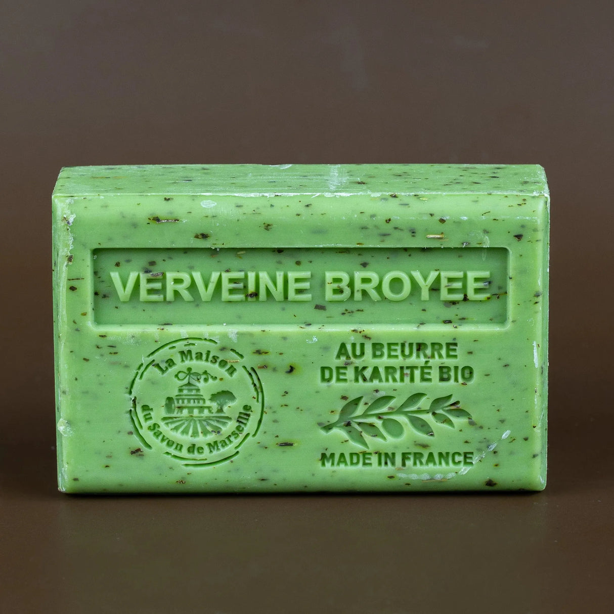 La Maison du Savon de Marseille Verbena Broyee (Exfoliating) Soap with organic Shea Butter 125g French Soaps UK