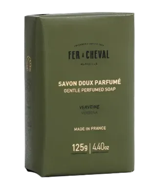FER A CHEVAL Verbena, Extra Gentle Fragranced Marseille Soap |125g French Soaps UK