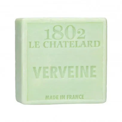 LE CHATELARD 1802 Verbena Marseille Soap, 72% Coconut, Olive and Almond Oil, 100g | PALM FREE French Soaps UK
