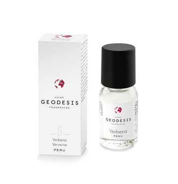 Geodesis Verbena Peru fragrance oil concentrate bottle and packaging on a white background