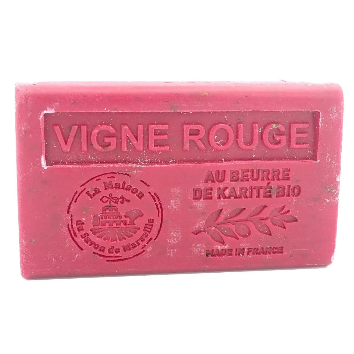 La Maison du Savon de Marseille Vigne Rouge (Red Vine) French Soap with organic Shea Butter 125g French Soaps UK