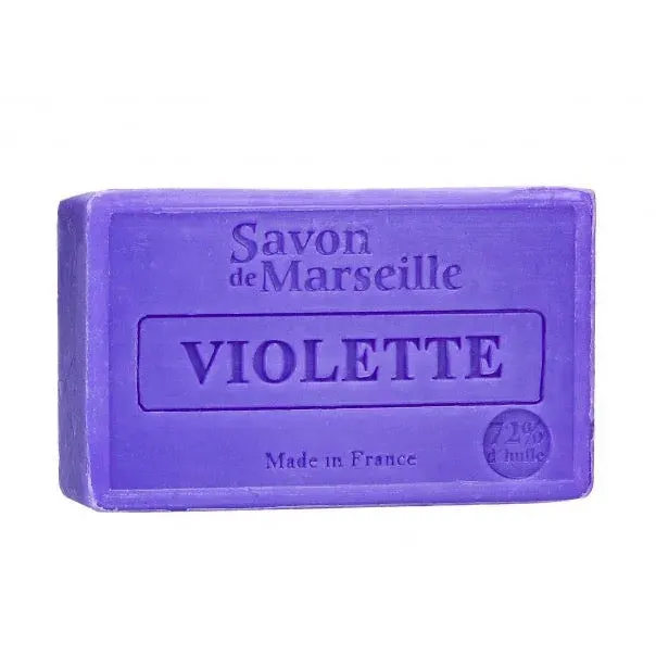 LE CHATELARD 1802 Violet Savon de Provence, enriched with Sweet Almond Oil | 100g French Soaps UK