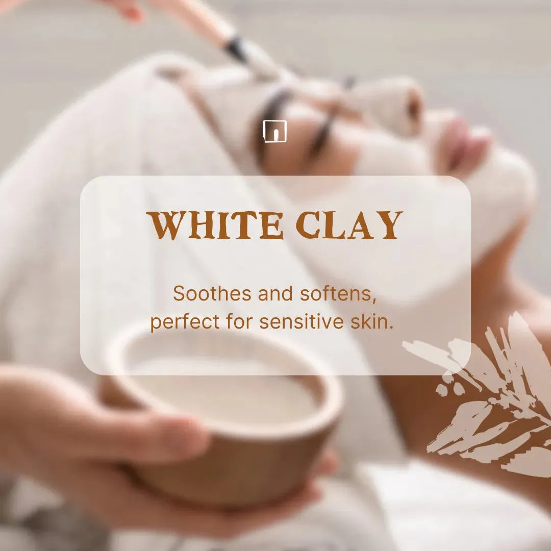 TADÉ PAYS DU LEVANT White Clay Powder, for Dry or Fragile skin, Face, Body & Hair | 100g French Soaps UK