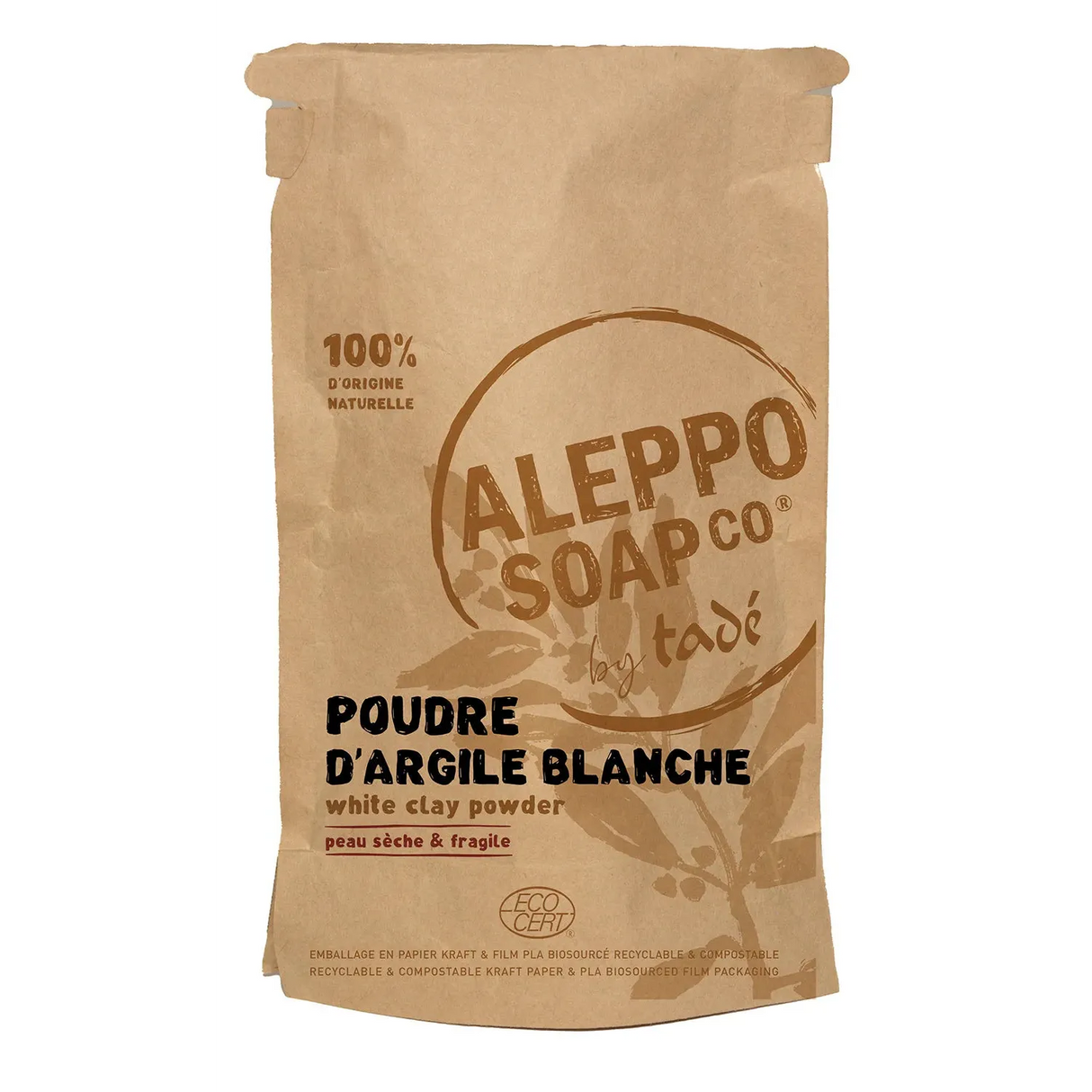 TADÉ PAYS DU LEVANT White Clay Powder, for Dry or Fragile skin, Face, Body & Hair | 100g French Soaps UK