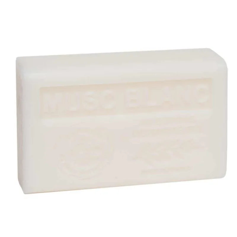 LA MAISON DU SAVON DE MARSEILLE White Musk French Soap with Organic Shea Butter, 125g French Soaps UK