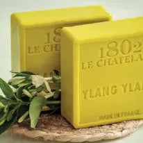 LE CHATELARD 1802 Ylang Ylang Marseille Soap, 72% Coconut, Olive and Almond Oil, 100g | PALM FREE French Soaps UK