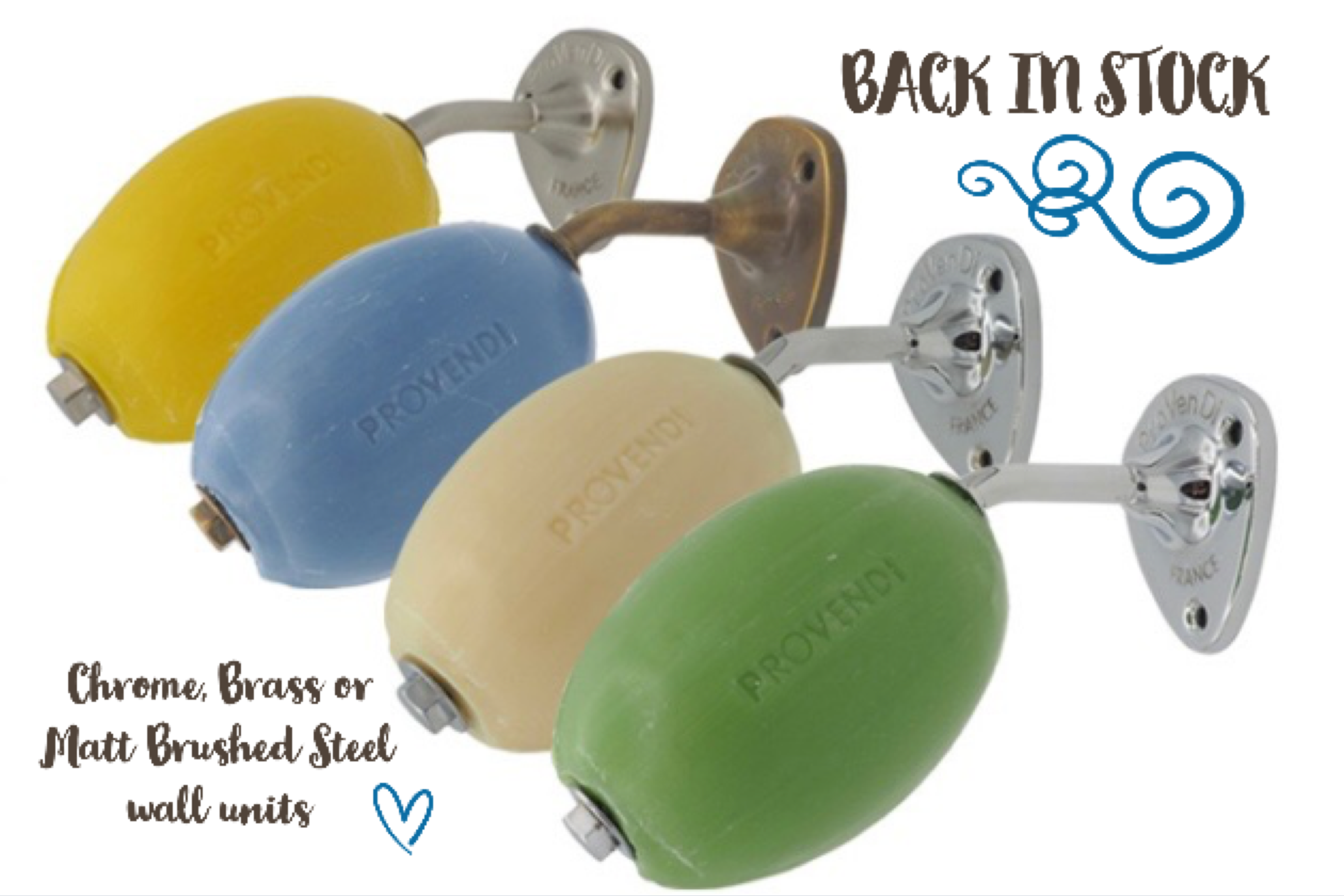 How to recognise Original Provendi Wall Arms and Rotating Soaps in the UK