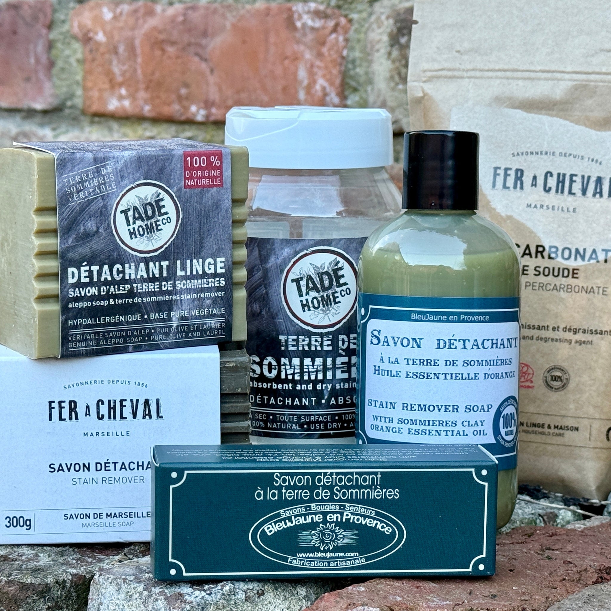 A Collection of Natural Stain Removing Products from Marseille