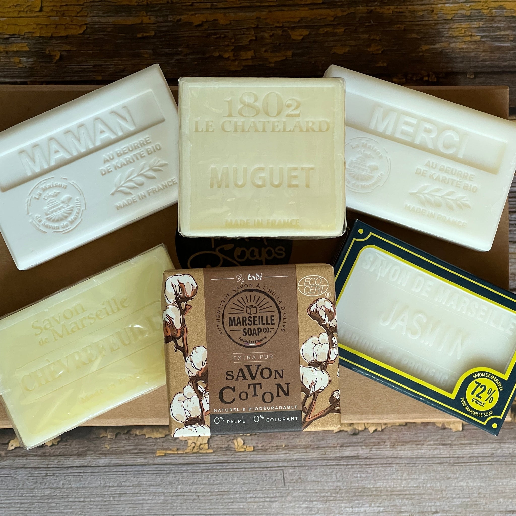  collection of White Bars of Soap
