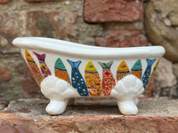 Bath Tub Soap Dish with Sardine Pattern