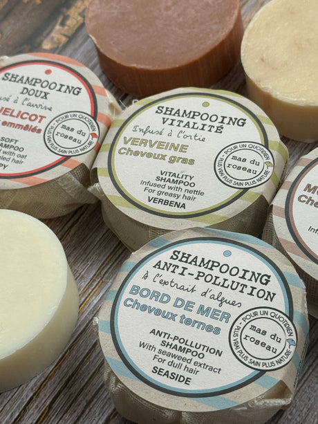 Solid shampoo and conditioner bars – natural French haircare from Provence"