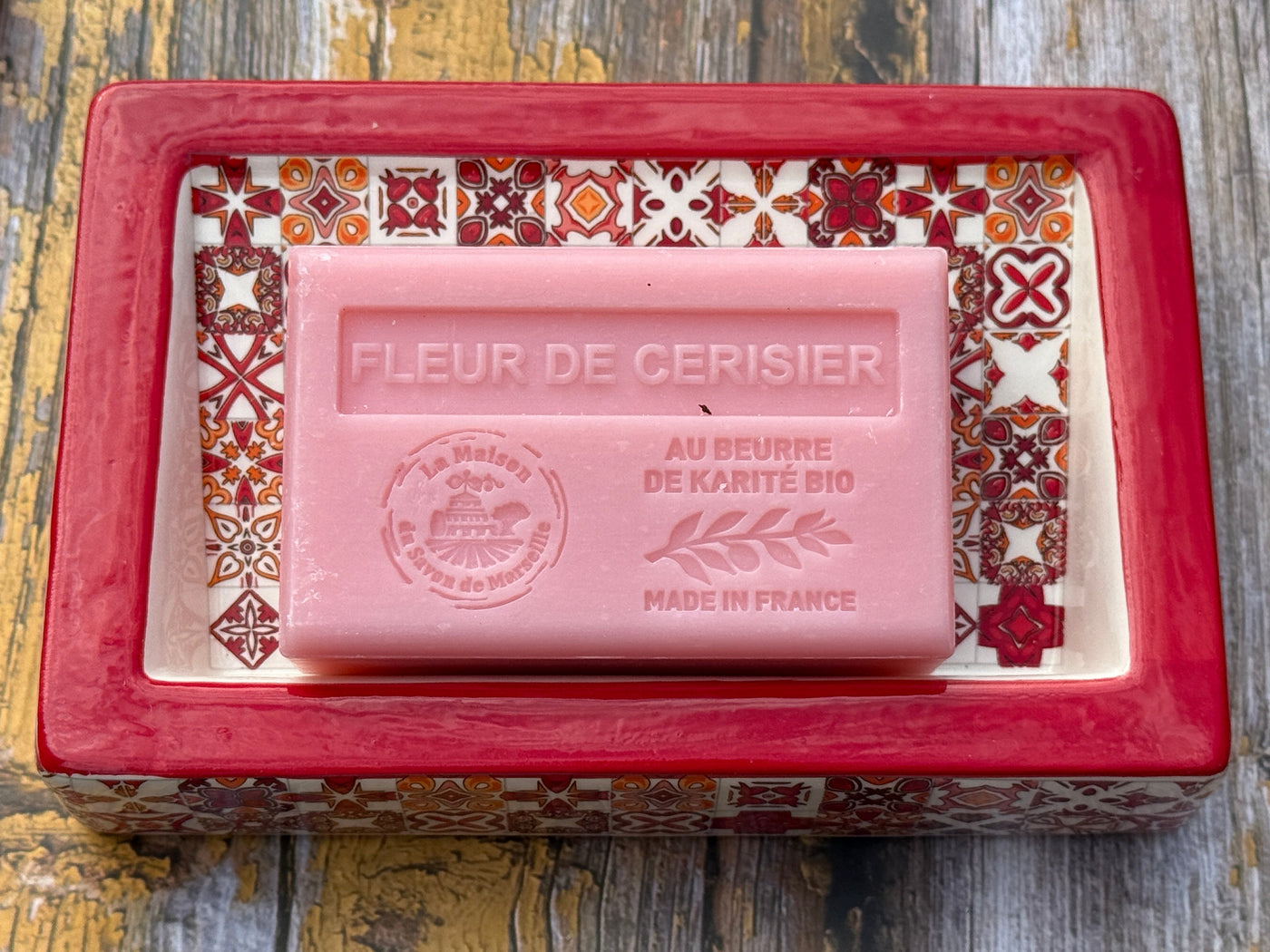 Cherry and Cherry Blossom Provence Soap – traditional French soap with fruity and floral scent