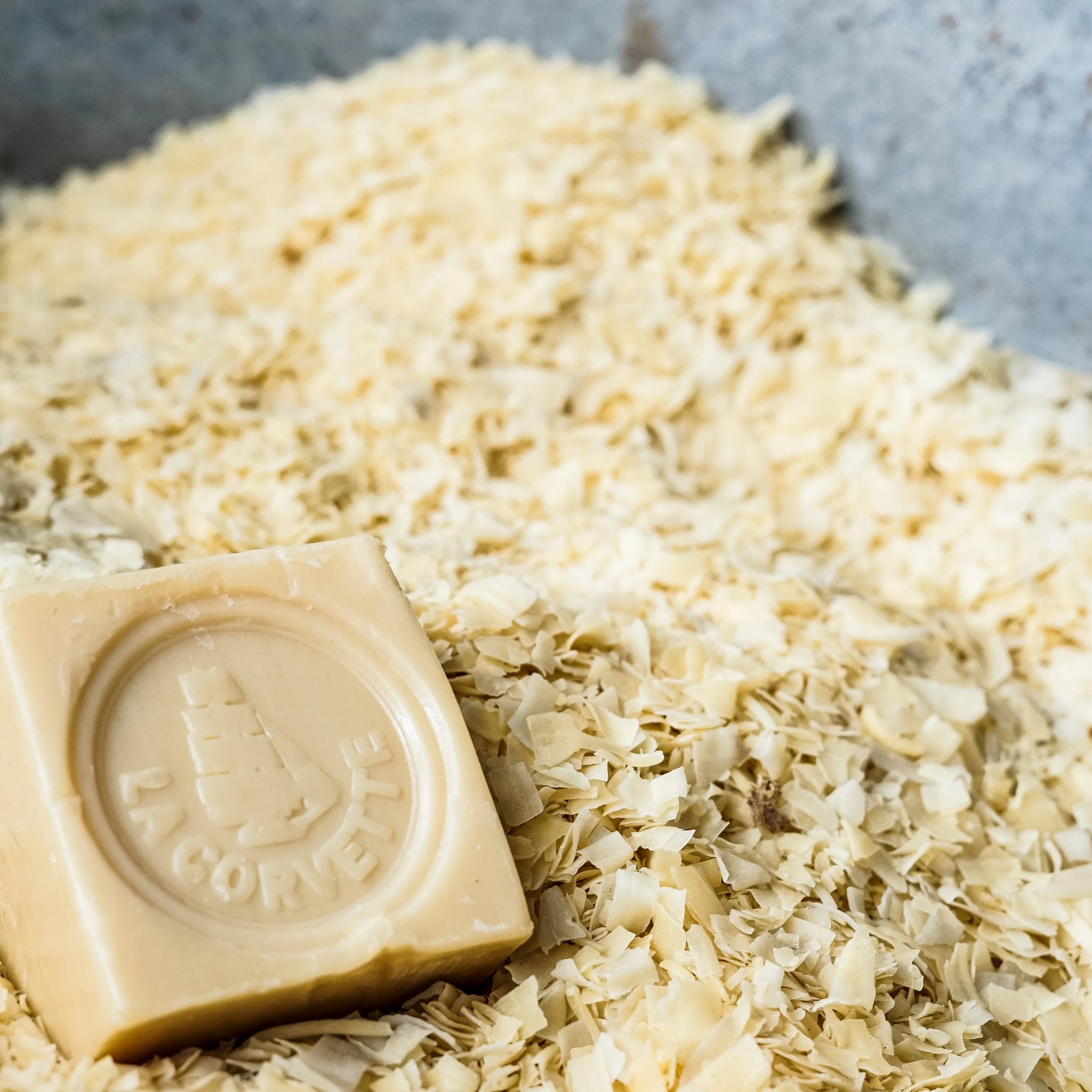 Natural Savon de Marseille – traditional white French soap made with palm and coconut oils