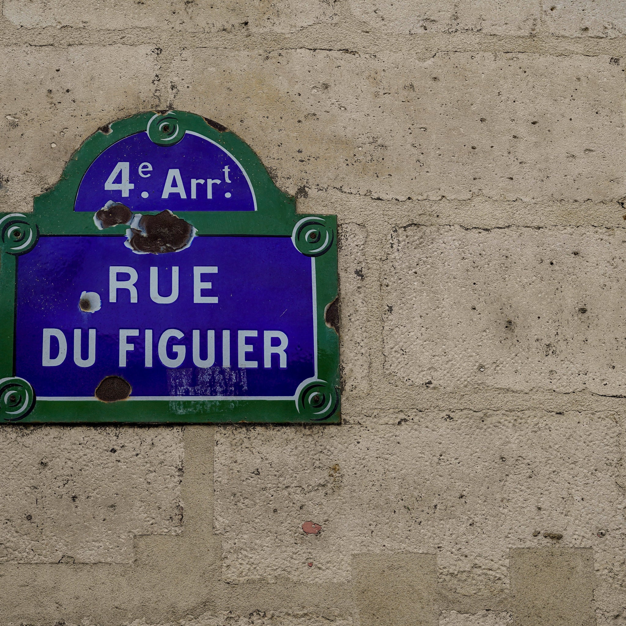Fig Road sign in Provence