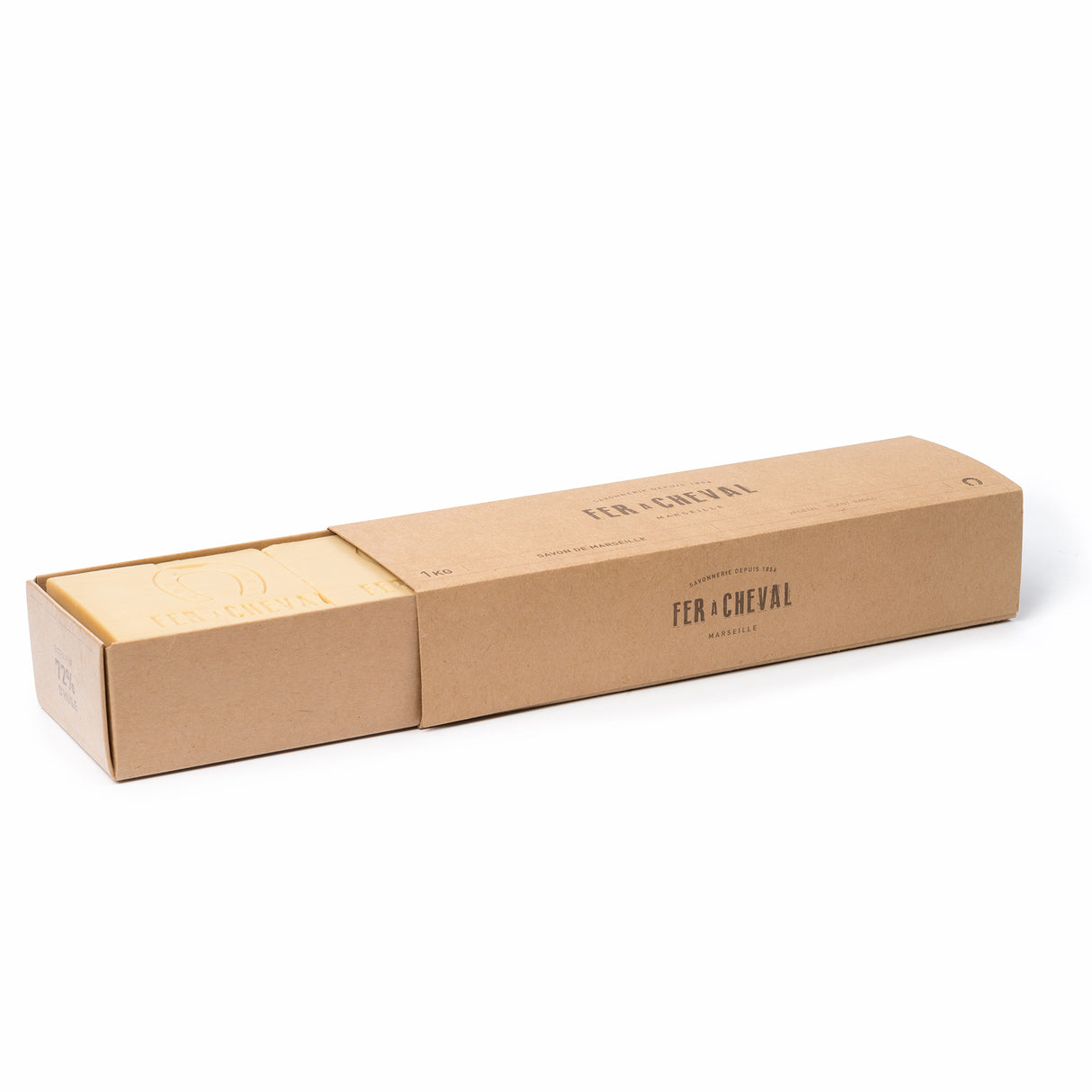 Traditional Savon de Marseille Bar - Natural - 1kg ( 6 Slices )