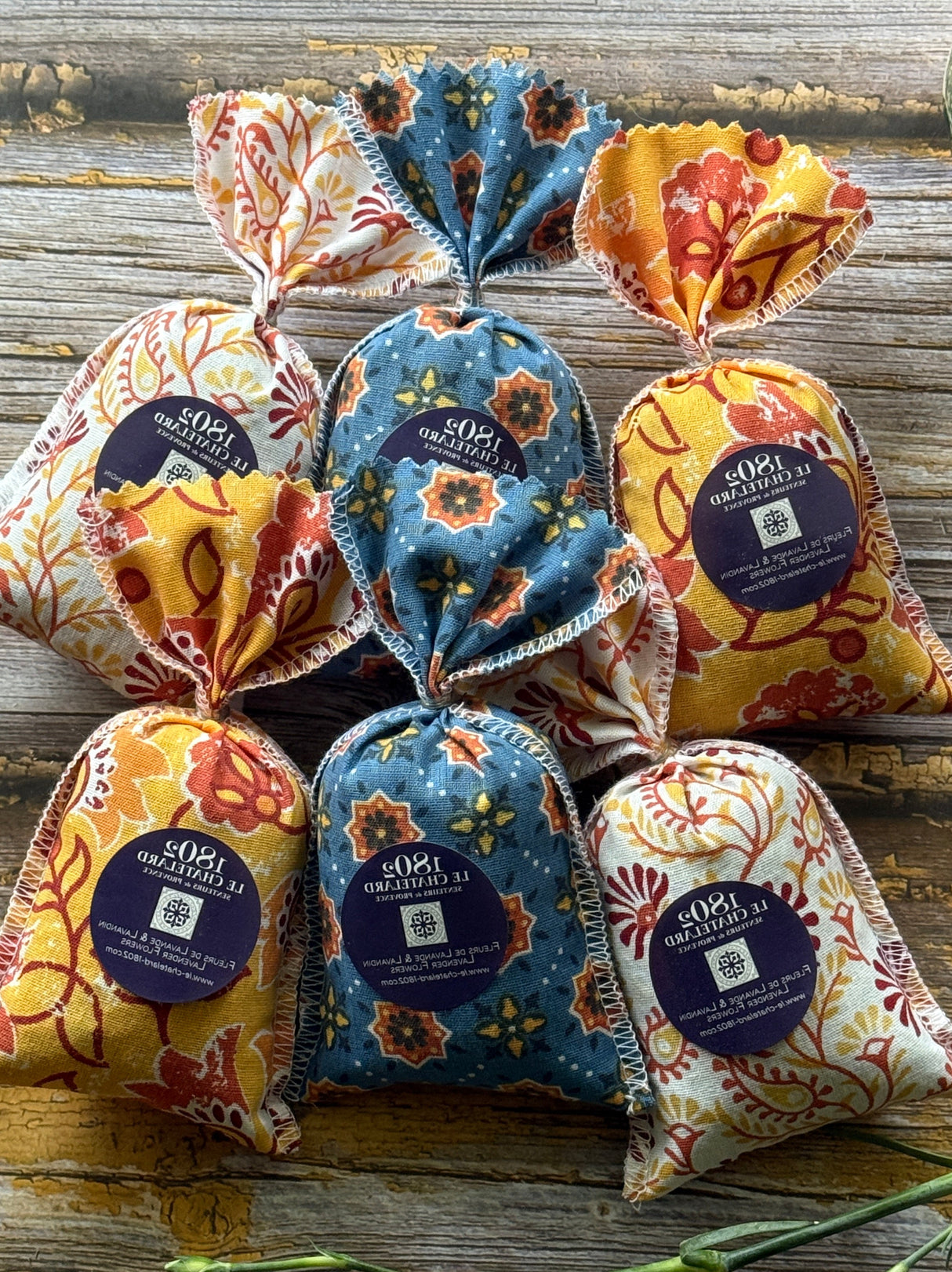 Lavender Sachets - Provence Lavender & Lavendin Flowers - 6 x 20g Sachets
