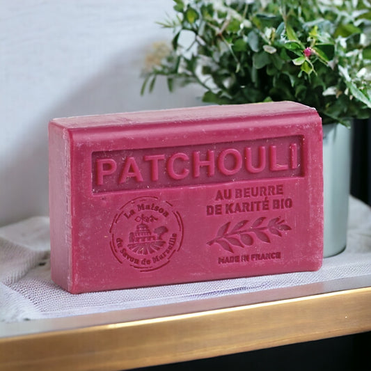 Patchouli French Soap with Organic Shea Butter 125g