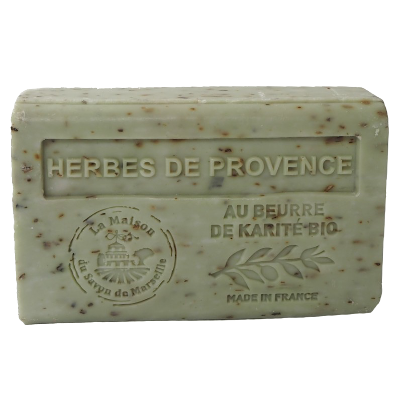 Herbes de Provence Exfoliating French Soap with organic Shea Butter 125g