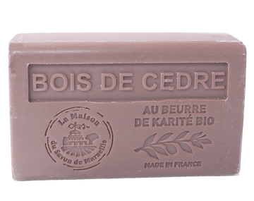 Cedar Wood (Bois de Cedre) French Soap with organic Shea Butter 125g