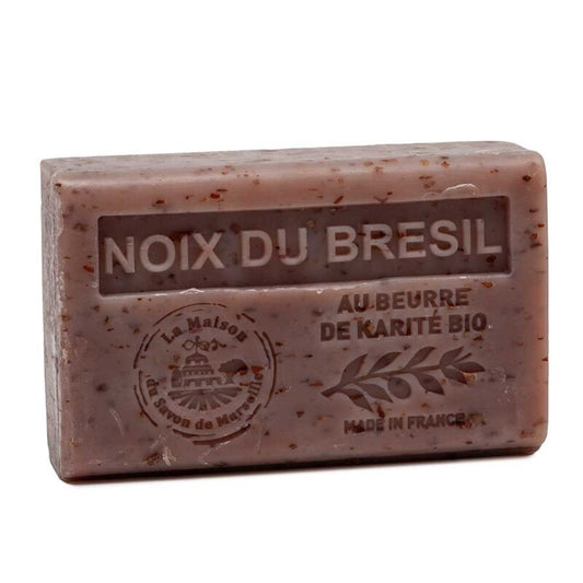 Brazil Nut Exfoliating French Soap with Organic Shea Butter, 125g