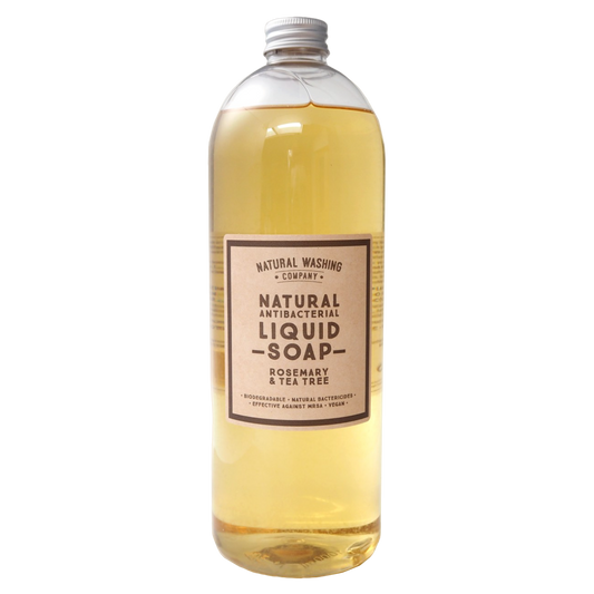 1 litre of Natural Antibacterial Liquid Soap - Rosemary & Tea Tree