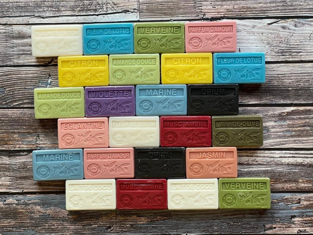 'Grande' box, 24 French Soaps with organic Argan Oil