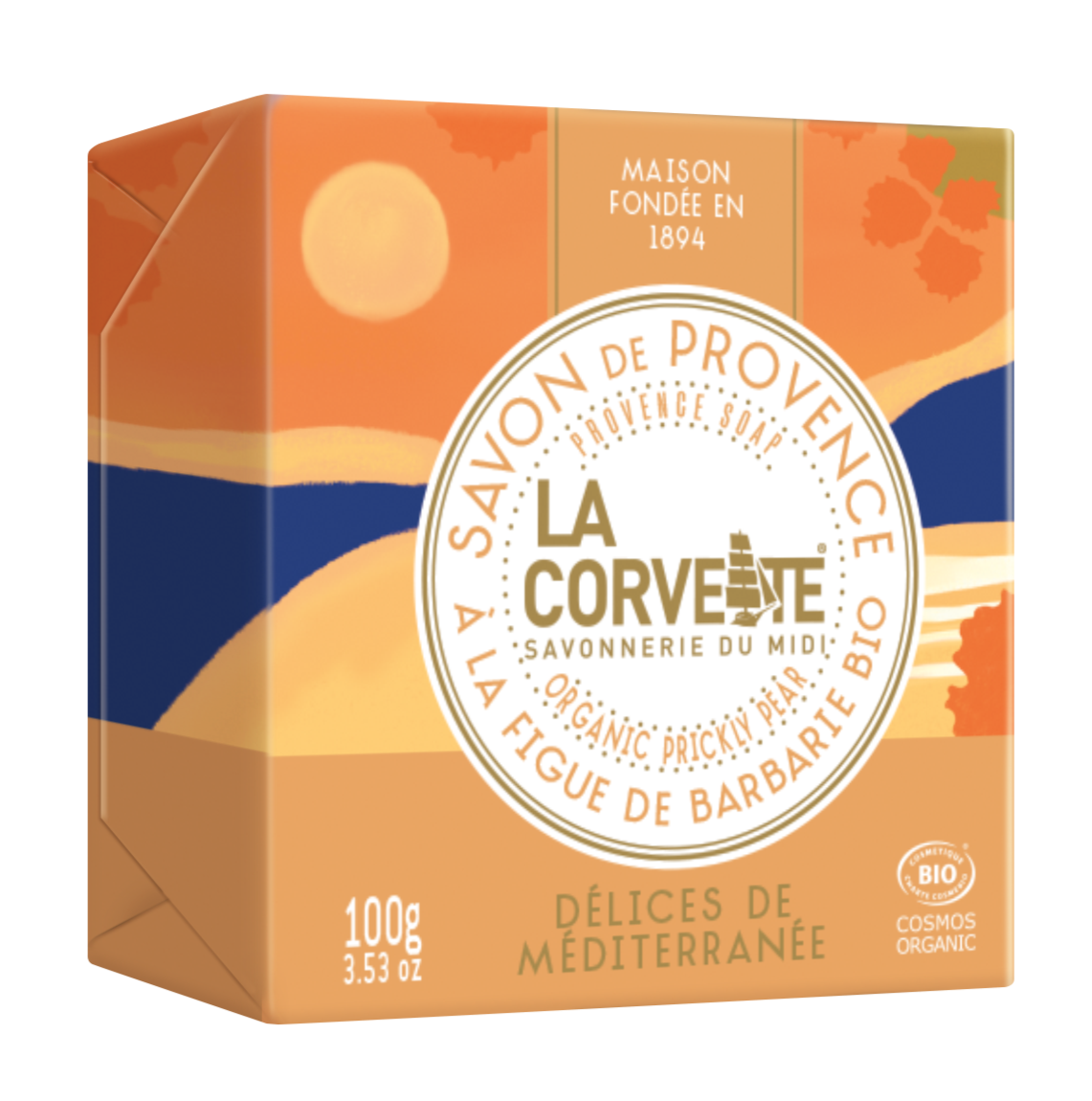 Delices de Mediterranee (Orange, Fig & Vanilla), 100g, Palm Free & Organic