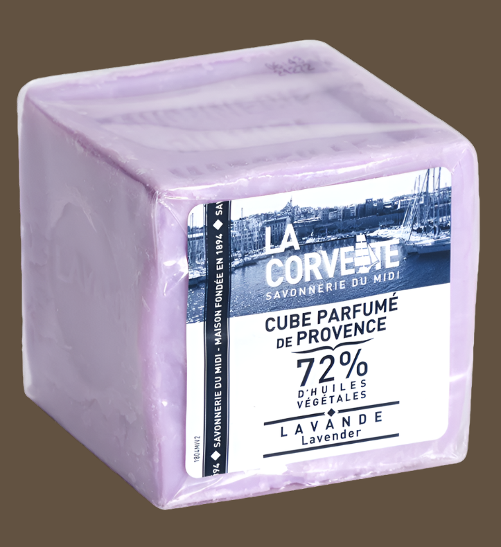 Lavender Savon de Provence Cube, 300g