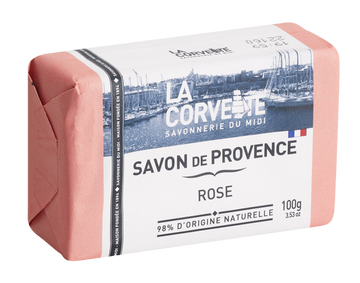 Rose, Savon de Provence, 100g