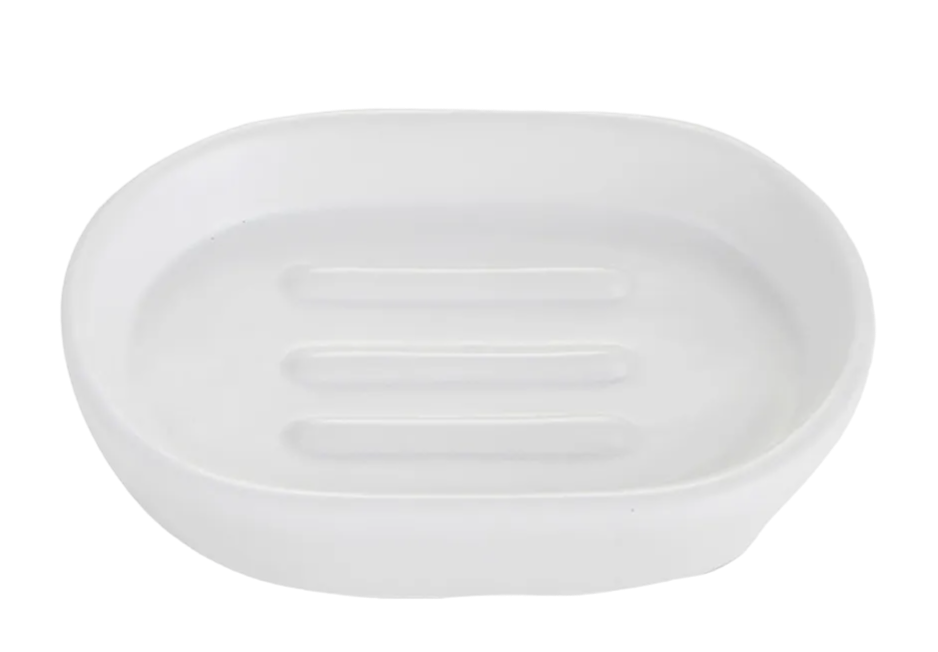 White Ceramic Soap Dish