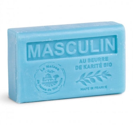 Masculin, French Soap with Organic Shea Butter, 125g