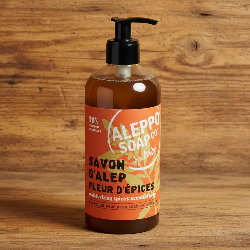 Fleur d'Épices Aleppo Liquid Soap, Dry & Intolerant Skin | 500ml-TADÉ PAYS DU LEVANT-FrenchSoaps