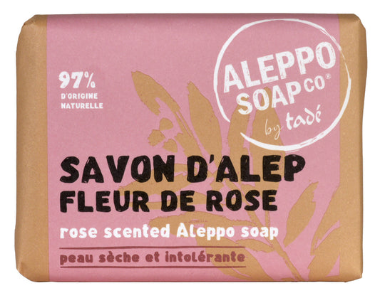 Ispahan Rose Flower Fragranced Aleppo Soap, for Dry and Intolerant Skin | 100g