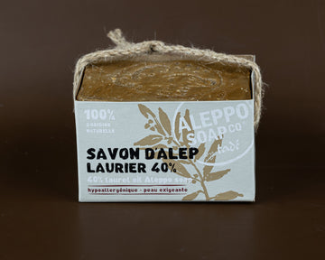 Aleppo Soap with 40% Laurel Oil | For Very Reactive Skin | 200g