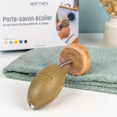 Apimani Rotating Wall Arm & Soap | Natural Beechwood Base