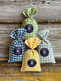 Gingham Lavender Sachets with Provence Lavender & Lavendin Flowers. 4 x 20g Sachets