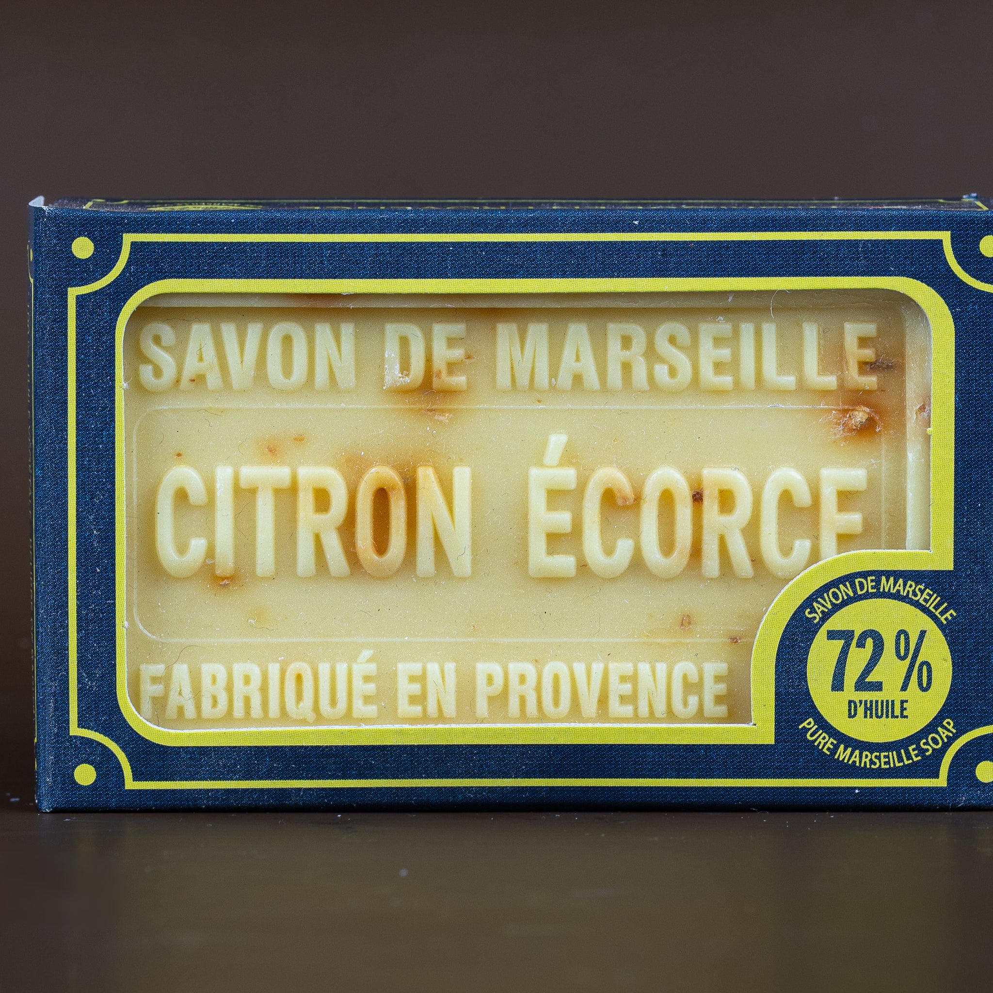 Exfoliating Lemon (Citron Écorce), Marseille Soap with Shea Butter, 100g