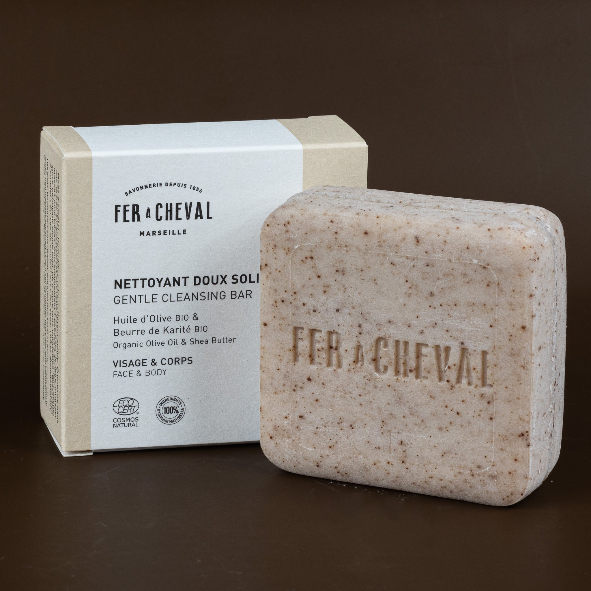 Natural Cleansing Bar for Face & Body, Olive Oil & Shea Butter